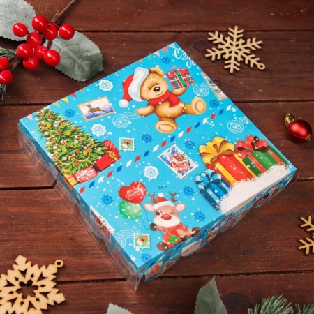 Bearbox "New Year's Bear", 15 x 15 x 3 cm-1