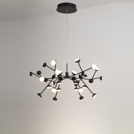 Suspended chandelier Mantra Adn, Led, 4580lm, 3000k, 350 mm, black color-1