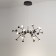 Suspended chandelier Mantra Adn, Led, 4580lm, 3000k, 350 mm, black color
