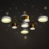 Sendi chandelier 7XLED 150W 3000-6000K white-gold 81x81x21 cm Bayerlux