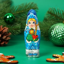New Year. Chocolate figure 