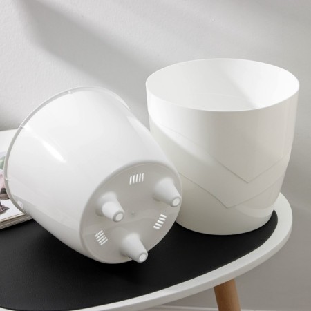 Kashpo for flowers with an insert "grace", 4.5 l, white color-1