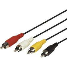 Audio/video Rexant, 4XRCA (M) -4XRCA (M), 1.5 m, black