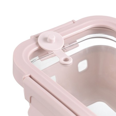 Container for baking, storage and carrying of products in the cover Smart Solutions, 370 ml, pink color-4