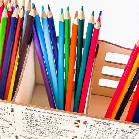 Stand for pencils and pens Robokub "Mathematics: Formulas"-8