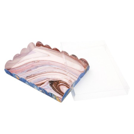 Box for cookies, "stone art", 22 x 15 x 3 cm-2