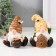Polystone souvenir "Dwarf with bees and hive" MIX 5x7x9 cm