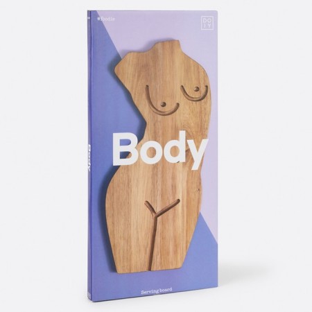 Serving board Doiy Body, acacia, 38x18 cm-3
