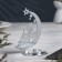 Luna Climber Metal for one candle, 7.1x10.8x14.7 cm, chrome