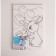 Picture on numbers for children "Bunnies with balls", 20 x 30 cm