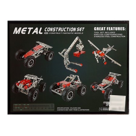 Metal designer "Transport", 6 assembly options, 288 parts-3