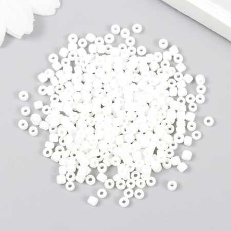 Beads "Zlatka" 08/0, 3 mm, 10 g 0401 white-1