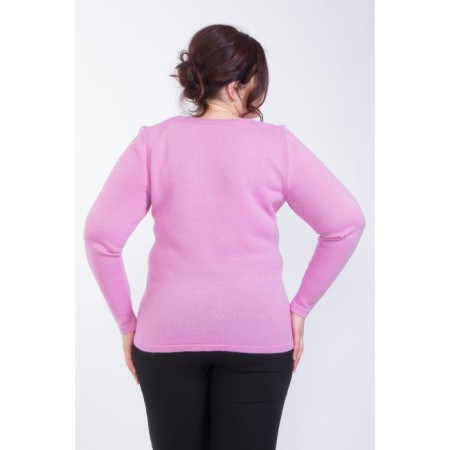 Female jumper, size 52, pink color-4