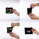 Children's textile wallet "Dino", 11x9x0.5 cm, black color