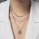 Piece "Chain" classic disk, color silver, 50 cm