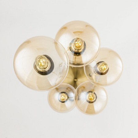 Suspended lamp Citilux "Tommy" CL102053, 36x36x56 cm, 5x40W, E14, brown color-4
