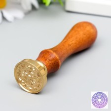 Printing for wax with a wooden handle 