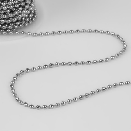 A chain for a bag, iron, d = 3.2 mm, 10 ± 0.5 m, silver color-2