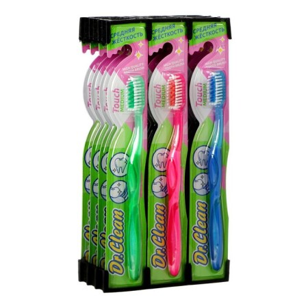 Dr.Clean Touch toothbrush, average stiffness, mix