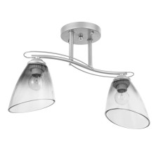 Chandelier 1084/2SL 40W E27 silver 42x15x23 cm Bayerlux