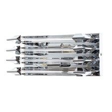 Wall lamp Arte Lamp Caravaggio A1059AP-2CC, E14, 2x40 W, 35x14x16 cm, chromium, transparent