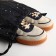Bag for shoes on the lace, black color