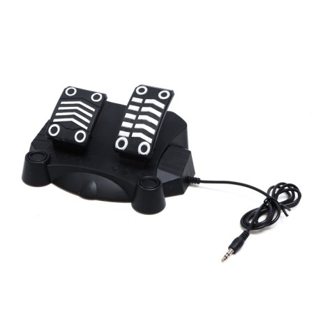 The radio -controlled "coupe" machine includes pedal and steering wheel, works on batteries, the color is blue-4