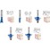 Set of milling bison 28796-H12, profile, on wood, 12 pcs.