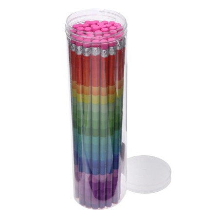 Chernographic pencil with the eraser "Rainbow", the hardness of NV-3