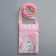 Gift set for the girl "Bunny", bag, brooch, pink color