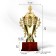 Cup 184a, award figure, gold, plastic stand, 29 × 14 × 9.5 cm.