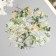 Stickers for creativity PLC PVC "White Flowers" set 40 pcs 9x10.5 cm