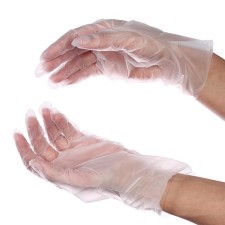 Disposable TPE gloves, 100 pcs size S
