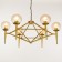 Paletto chandelier 6he27 40W gold 70x66x36-80cm Bayerlux