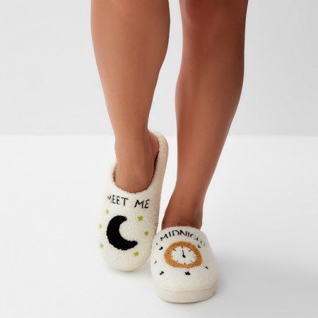 Women's slippers, size 40-41, milk-8