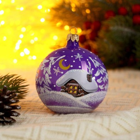 Ball "forest hut" 8.5 cm mix