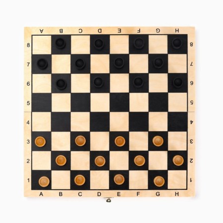 ALTAYSKY checkers, 40 x 40 cm board-3