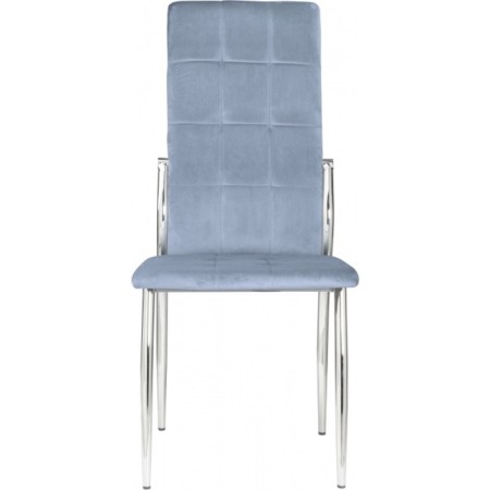Farini Metal Metal Metal Carrier/Velur, Chrome/Blue 46x52x99 cm-1