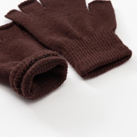 Minaku mittens, col. brown, rr 15 (6-8 years)-1