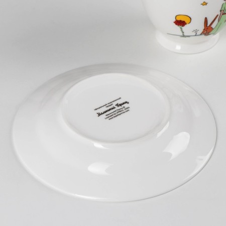 Tea pair of porcelain "Little Prince", 440 ml, saucer d = 16 cm-4