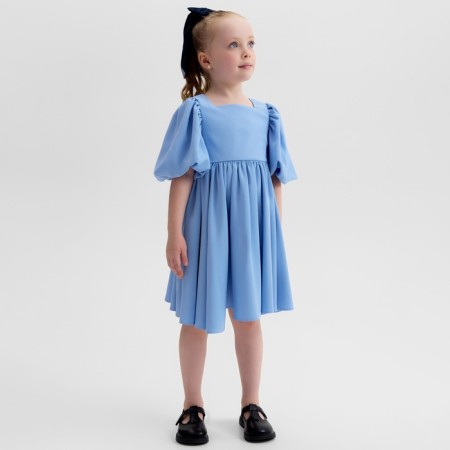 Платье для девочки, MINAKU :Party Dress, цвет голубой, рост 104 см-13