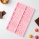 Chocolate chocolate form "Chocolate Assorted", silicone, 26.5 × 16.8 × 0.7 cm, 12 cells, pink color