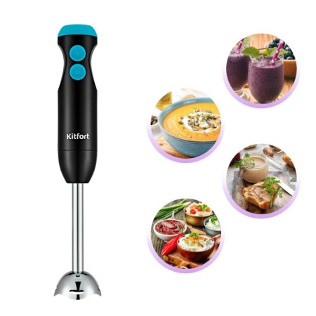 KitFort KT-3041-3, 350 W, 2 speeds, black and turquoise-2