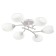 Ceiling chandelier Citilux "Florida" CL148160, 80x55x14.5 cm, 6x60W, E14, white color
