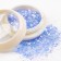 Opal powder for decor, in a jar, blue color