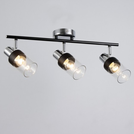 Lamp "Masumi" 3x40 W E14 black/chrome 58x10x20cm-1
