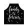 Apron of a kitchen with a photo print "Family", adjustable, size OS