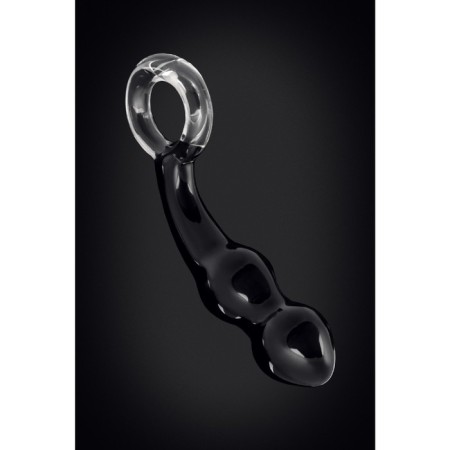 Sexus Glass prostate stimulator, glass, black, 17 cm-4