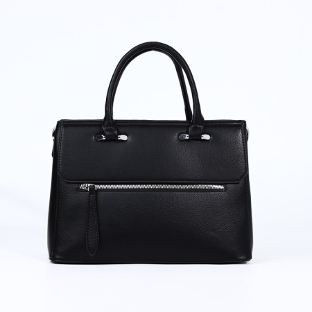 Luggage bag, external pocket, black color