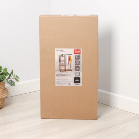 Wardrobe system with the shelves "Scandinavia 1", 110 × 38.5 × 147 cm, black color-5